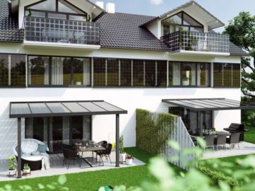 Integrierte Solarzellen verwandeln die Fassade eines Hauses in ein kleines Kraftwerk