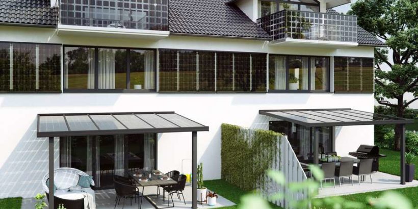 Integrierte Solarzellen verwandeln die Fassade eines Hauses in ein kleines Kraftwerk